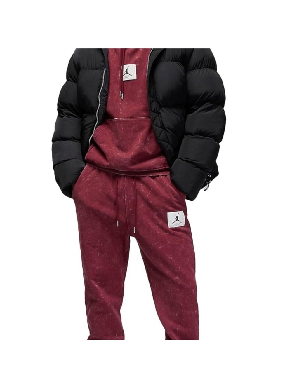 JORDAN ACID WASHED FLIGHT JOGGERS/SWEATPANTS